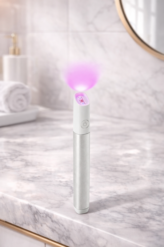 Red and blue light therapy pen