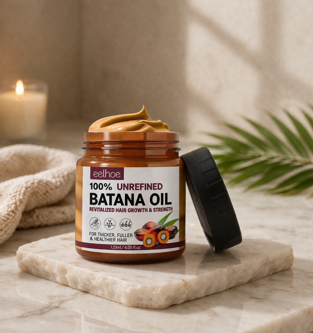 Masque Capillaire à l'Huile de Batana 100% Pure — Anti-Casse & Croissance